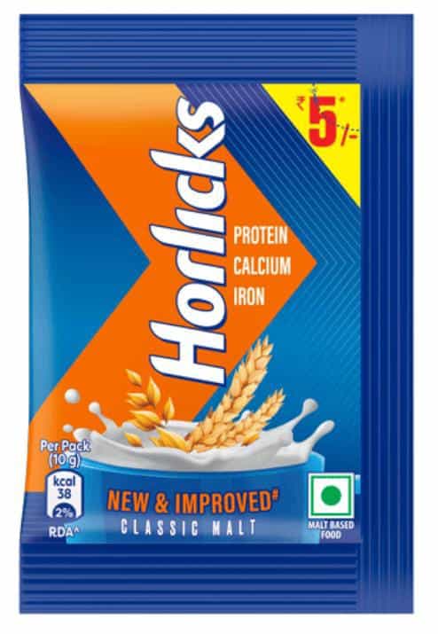 5Pcs Horlicks 10g Rs.5