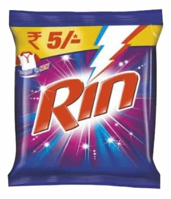 5Pcs Rin Powder 45g Rs.5