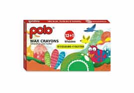 Polo Wax Crayons 12 Colours